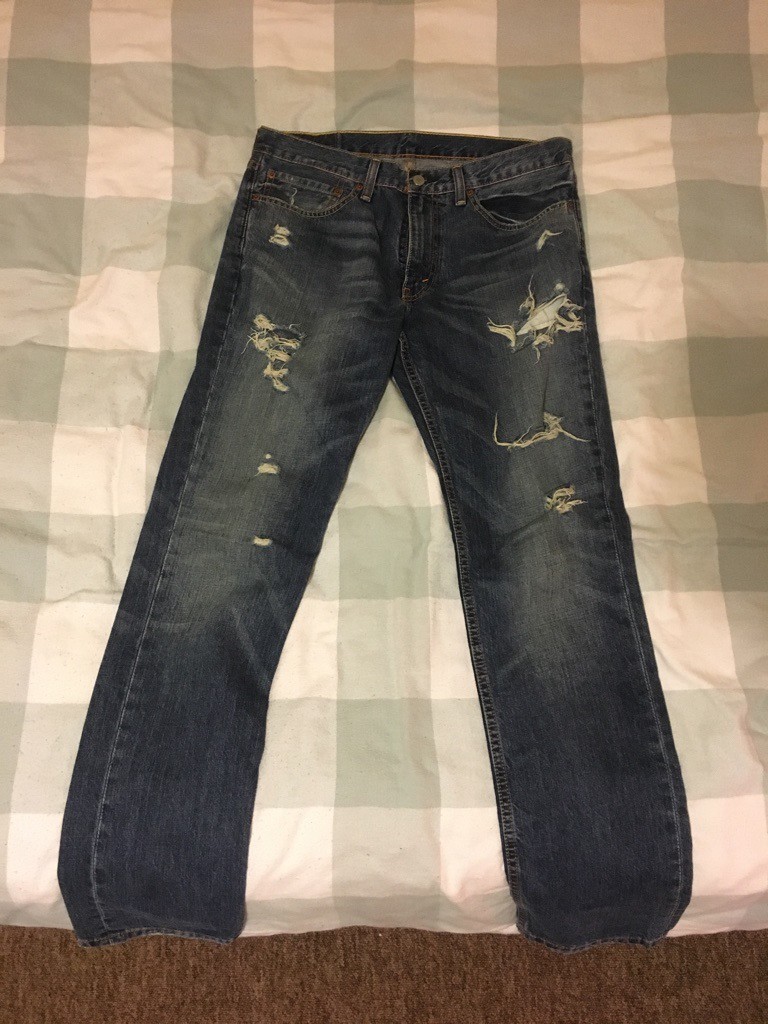 levis 511 ripped